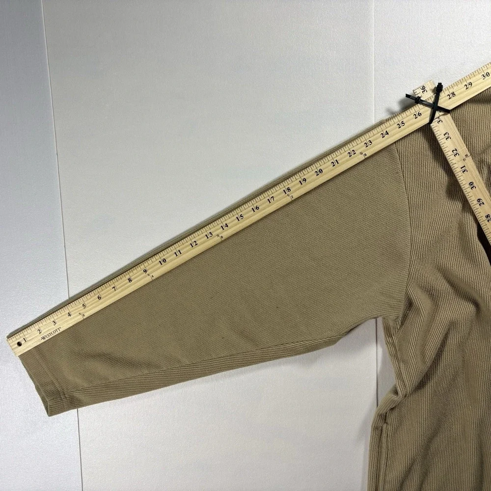 Northeast Outfitters Men's XL Beige Fleece Quarter Zip Pullover Mock Neck
